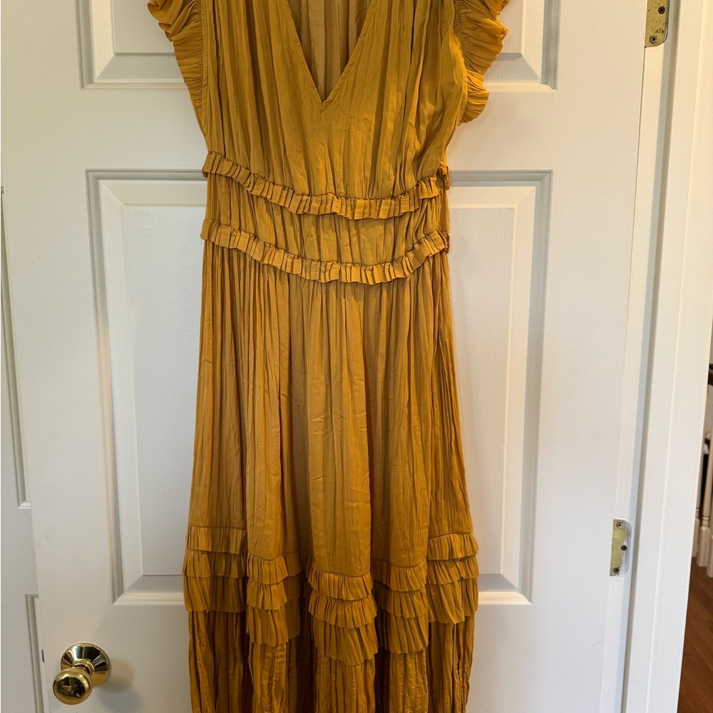 Elegant Mustard Yellow Dress